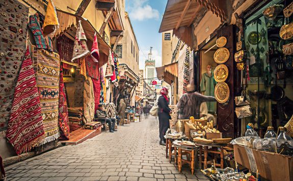 Fez street shopping