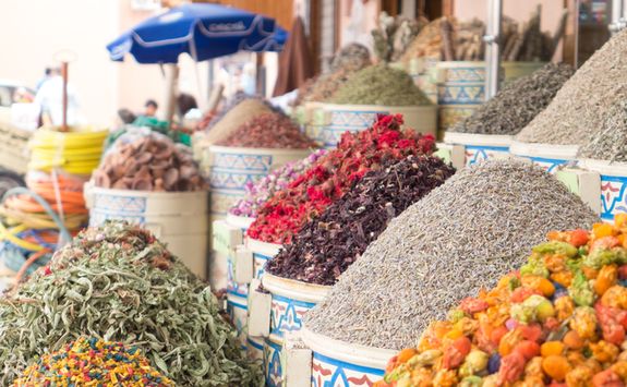 Spices in Marrakech market