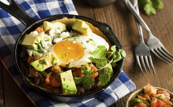 baked mexican eggs