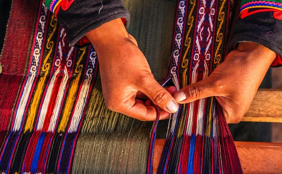 Traditional Peruvian weaving