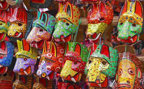 Masks at the market