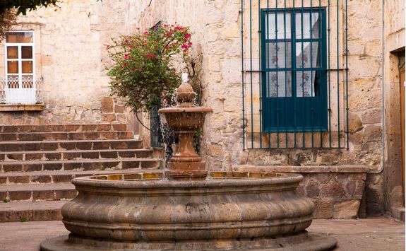 Fountain in a Courtyard