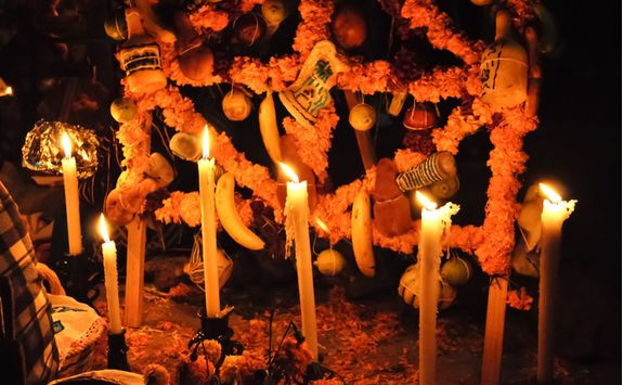 Candles on a Grave