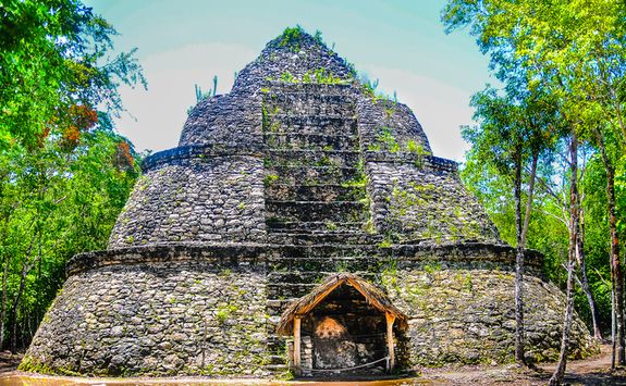 coba ruins in the jungle