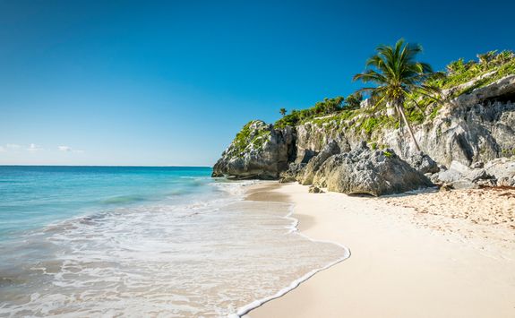 A beach in Tulum