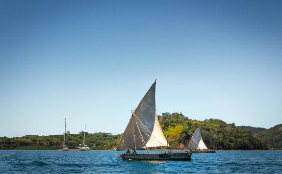 Sailing in Nosy Komba
