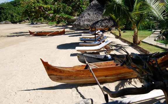 Canoes at Tsara Komba