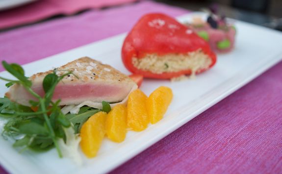 fresh sea food at a restaurant