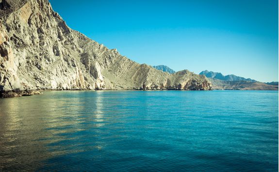 The ocean in the Musandam Peninsula