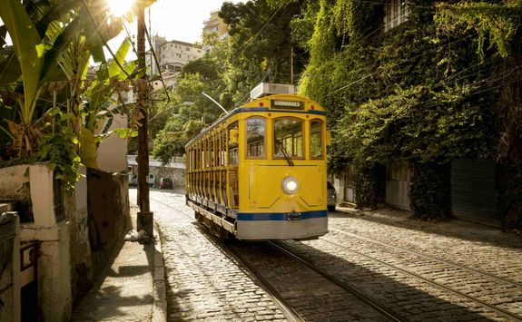 Tram in the Santa Teresa district