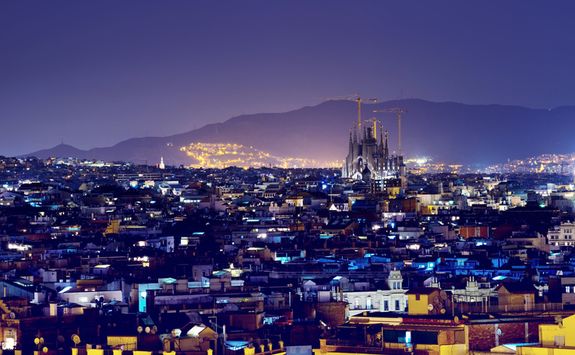 Barcelona at night