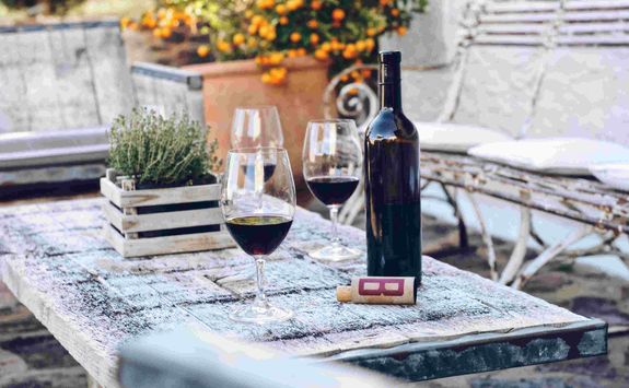 Wine on the terrace