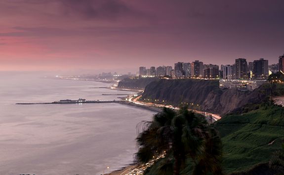 Sunset in Lima