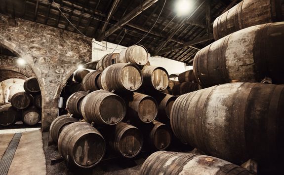 wine barrels