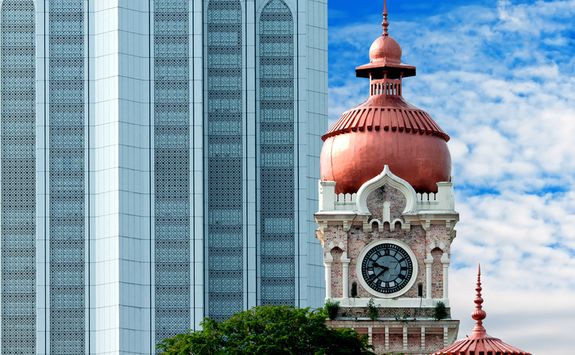 Kuala Lumpur old and new buildings