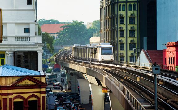 Elevated train in KL