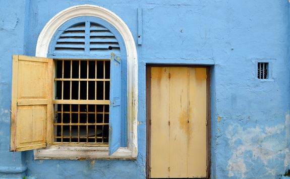 Blue building in Ipoh