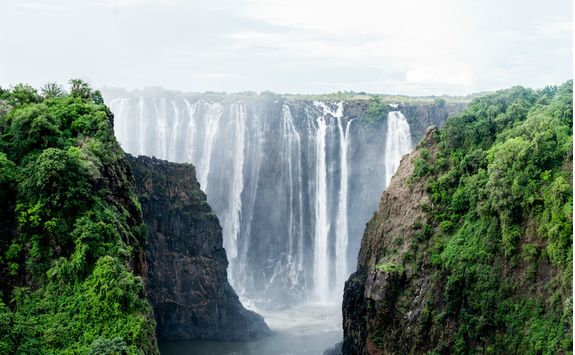 Front of Victoria Falls