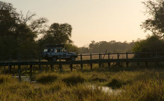 Jeep on a Bridge