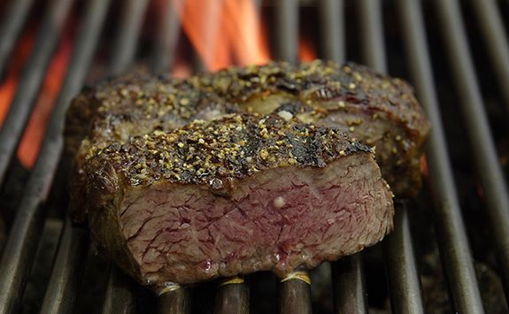 steak on a grill