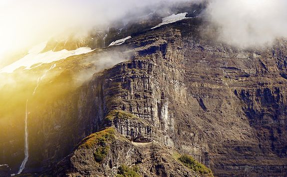 sunrise in the mountains