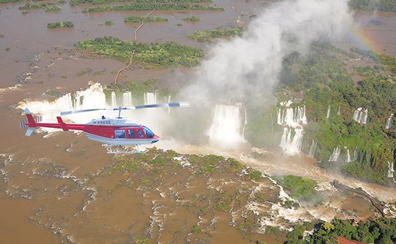heli tour over the iguazu falls