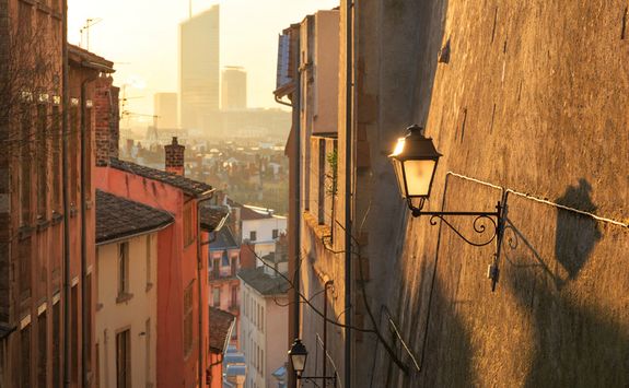 Narrow Street at Dawn