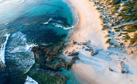 Aerial of beach