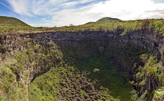 Cerro Mesa Reserve volcano crater
