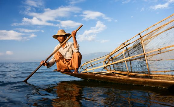 Fisherman on Inle Lake