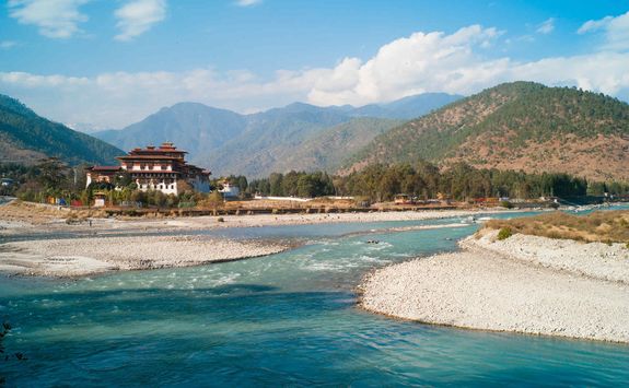 River to Punakha Dzong