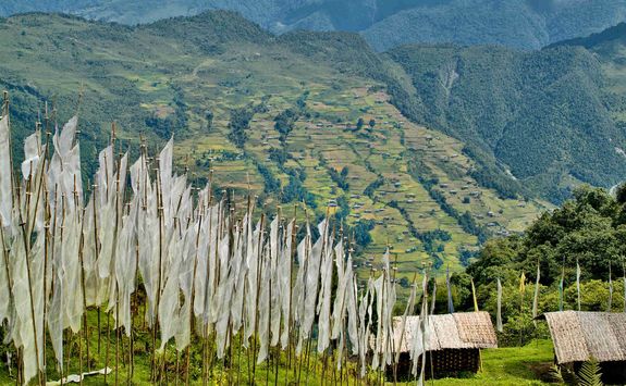 Bhutan mountain village