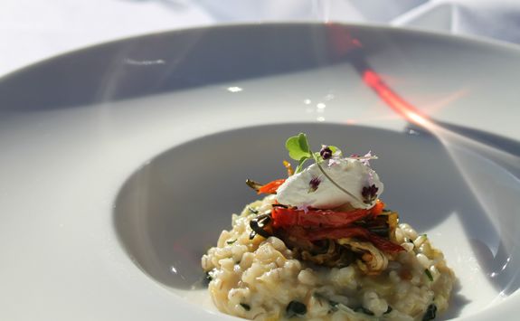 Barley risotto at Appellation