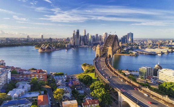View of central Sydney