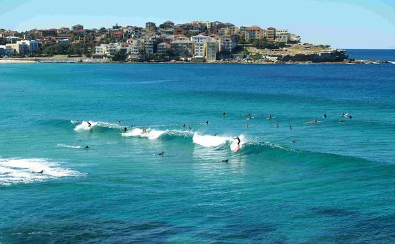 Surfing in the Sea