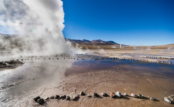 Sunrise over Geysers