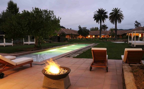 Hotel Pool at Night
