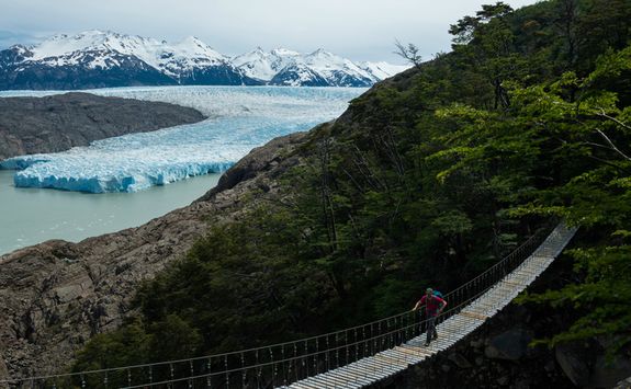 Bridge over a Glacier