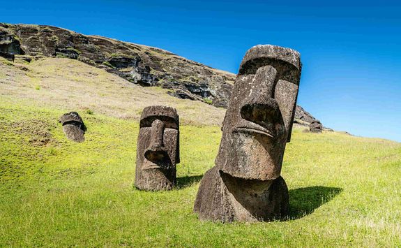 Easter Island moais
