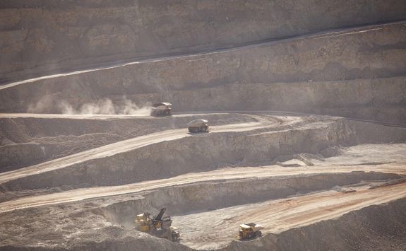 Open copper mine