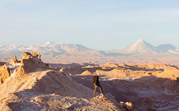 Hiking in Valle de la Luna