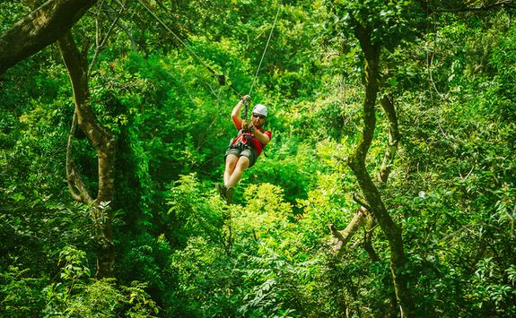 ziplining