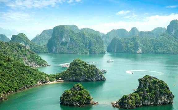 Halong Bay aerial
