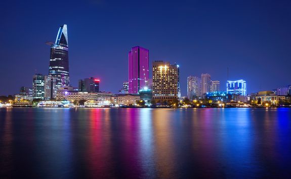 Ho Chi Minh night skyline