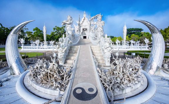 White temple in Chiang Rai