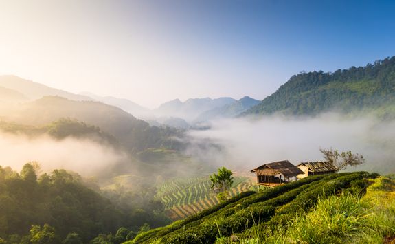 Chiang Rai panoramic sunrise views