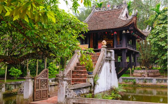 one pillar pagoda