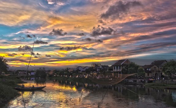 sunset in hoi an