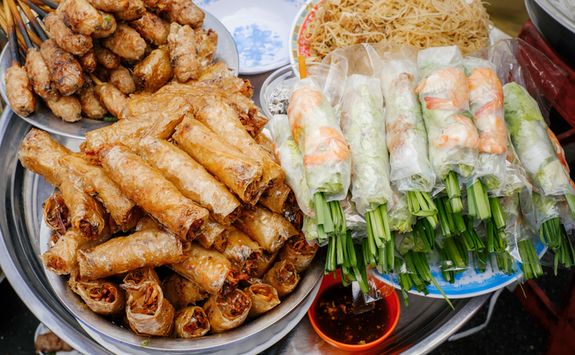 Spring rolls and Vietnamese streetfood