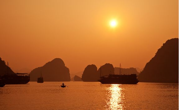 Halong Bay sunset